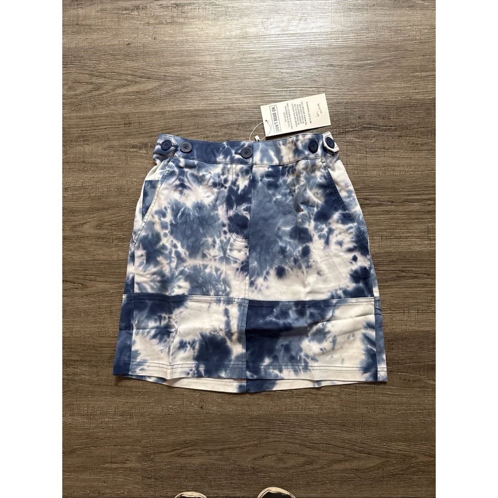 NWT Wildfang The Essential Work Skirt Medium – Blue Tie Dye NWT NEW Boho